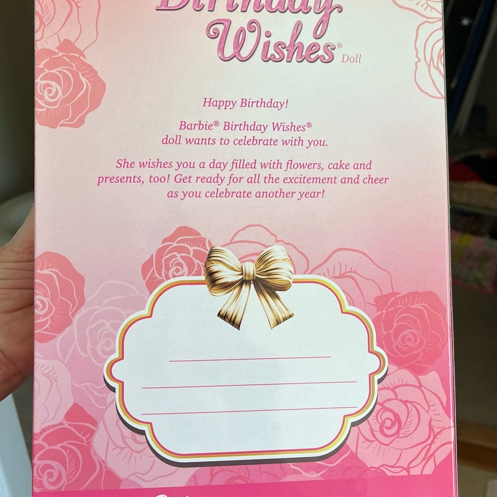Birthday Wishes Pink Barbie Party Doll NIB! - Picture 7 of 7